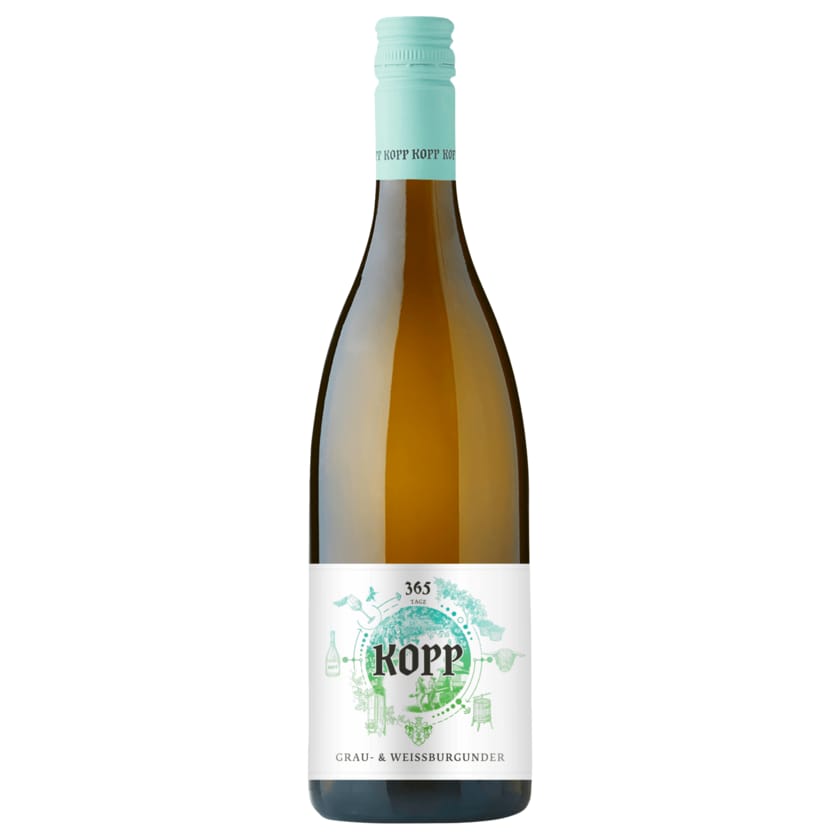 Kopp Weißwein Grau- & Weißburgunder trocken 0,75l
